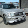 Накладка на передний бампер (сток) Toyota Land Cruiser 100 купить недорого с доставкой в Копейск
