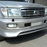 Накладка на передний бампер (сток) Toyota Land Cruiser 100 купить недорого с доставкой в Копейск