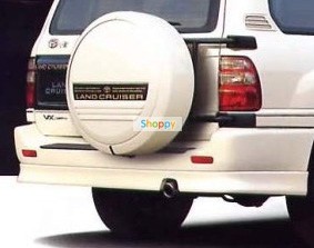 Накладки на задний бампер (сток) Toyota Land Cruiser 100 купить недорого с доставкой в Копейск