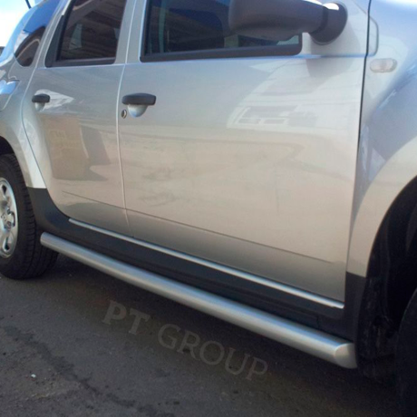 Защита порогов вогнутая d63мм ИСКРА (ППК) RENAULT Duster 2012-2020/ NISSAN Terrano 2014- купить недорого с доставкой в Копейск