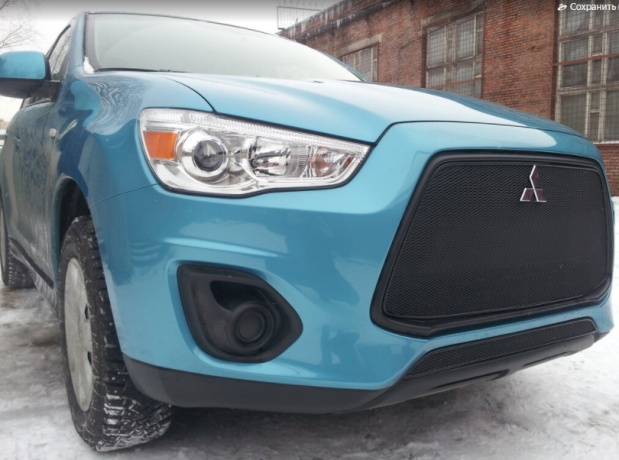 Защита радиатора "PREMIUM" Mitsubishi ASX (2012-2016) купить недорого с доставкой в Копейск