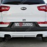 Накладка (юбка) заднего бампера "JSW Style" для KIA Sportage (3rd) (2010-2016) купить недорого с доставкой в Копейск