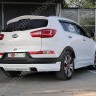 Накладка (юбка) заднего бампера "JSW Style" для KIA Sportage (3rd) (2010-2016) купить недорого с доставкой в Копейск