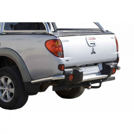 Защита заднего бампера «Уголки» (d63,5) для Mitsubishi L200 (2006-2014)(Окрашенное) купить недорого с доставкой в Копейск