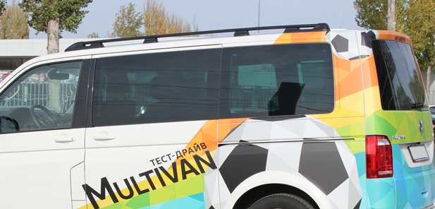 Рейлинги для Volkswagen Multivan, Caravelle, California, Transporter (2003-2022) с короткой базой Чёрный купить недорого с доставкой в Копейск