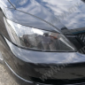 Накладки на фары (реснички) узкие var №1 для Mitsubishi Lancer IX (2003-2009) купить недорого с доставкой в Копейск