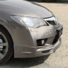 Накладка (юбка) переднего бампера "Mugen Style" для Honda Civic 4d (2009-2012) купить недорого с доставкой в Копейск