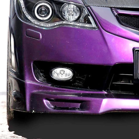 Накладка (юбка) переднего бампера "Mugen Style" для Honda Civic 4d (2009-2012) купить недорого с доставкой в Копейск