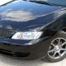 Накладки на фары (реснички) широкие var №2 для Mitsubishi Lancer IX (2004-2007) купить недорого с доставкой в Копейск