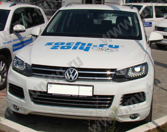 Накладки на фары (реснички) для Volkswagen Touareg (2nd generation) (2010-2015) купить недорого с доставкой в Копейск