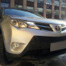 Защита радиатора "Standart" Toyota RAV4 (2012-2015) верх, чёрная купить недорого с доставкой в Копейск