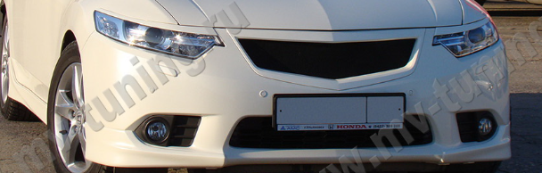 Клыки (накладки) переднего бампера "Type-S" для Honda Accord VIII (2011-2013) купить недорого с доставкой в Копейск