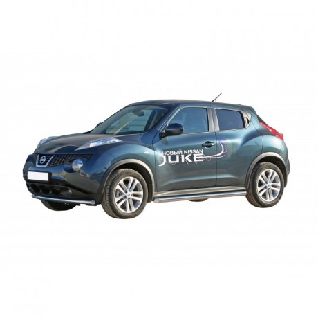 Защита порогов «Труба» (d63,5) для Nissan Juke (2011-2014)(Окрашенное) купить недорого с доставкой в Копейск