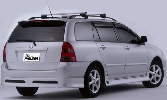 Накладка на задний бампер (сток) Toyota Corolla (120, 121 Fielder) купить недорого с доставкой в Копейск